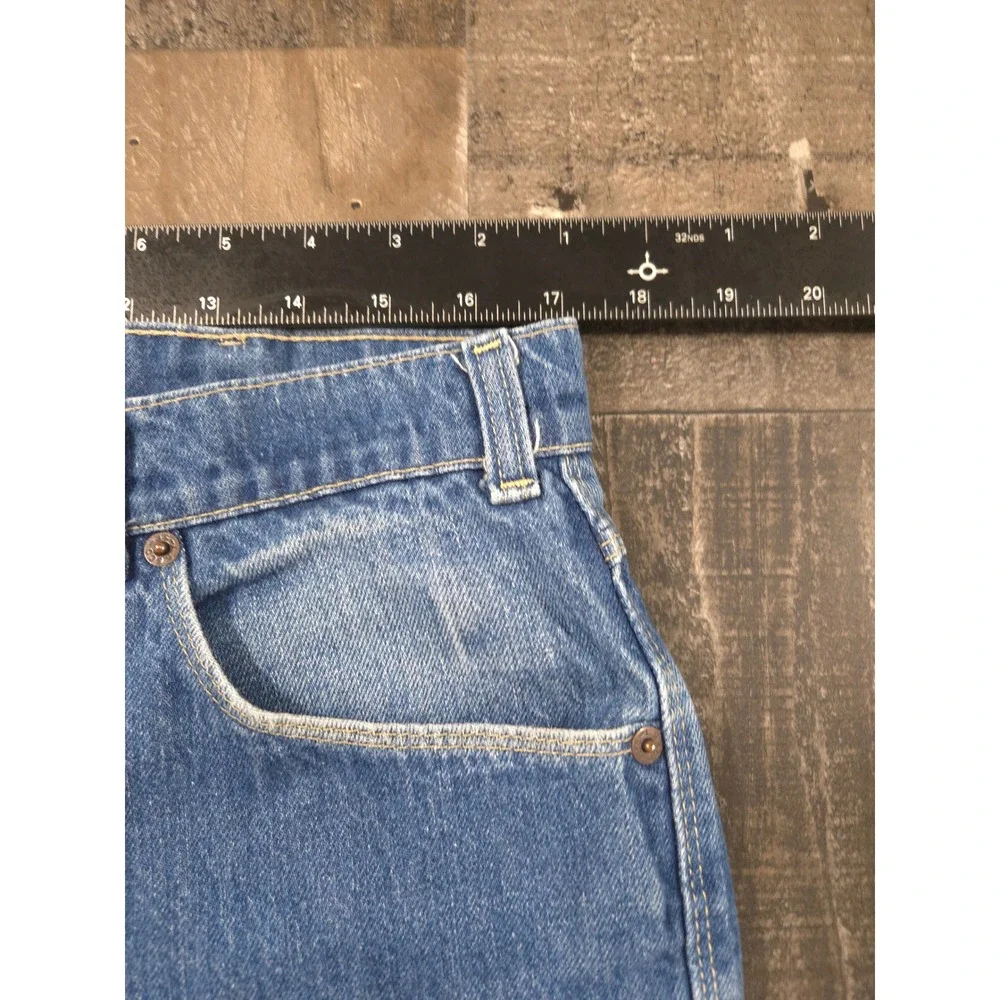 Vintage 70s 80s Levis Movin On Jeans Blue Tab Gold Script Denim Made in USA